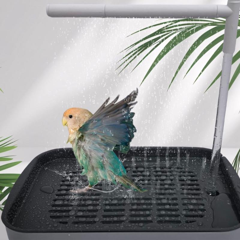 Pet Water Fountain - E8BD Pet Bird Bath Box Easy