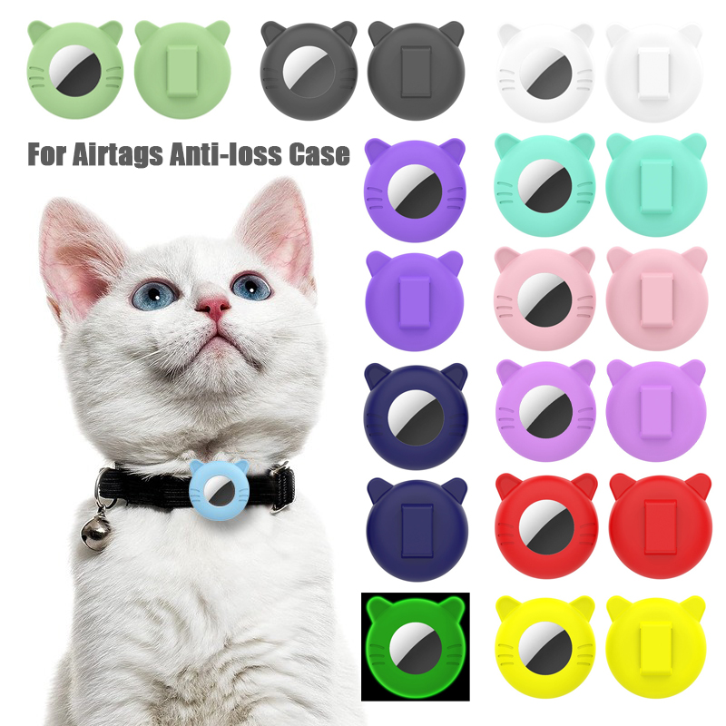 Dog Muzzle Silicone - For Airtag Case Cat Collar Holder