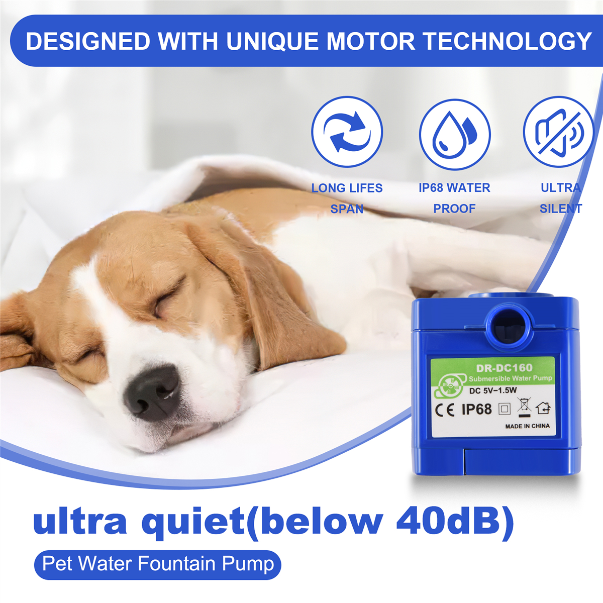 A42F  Cat Water Fountain Pump, - Pet Water Fountain review and price