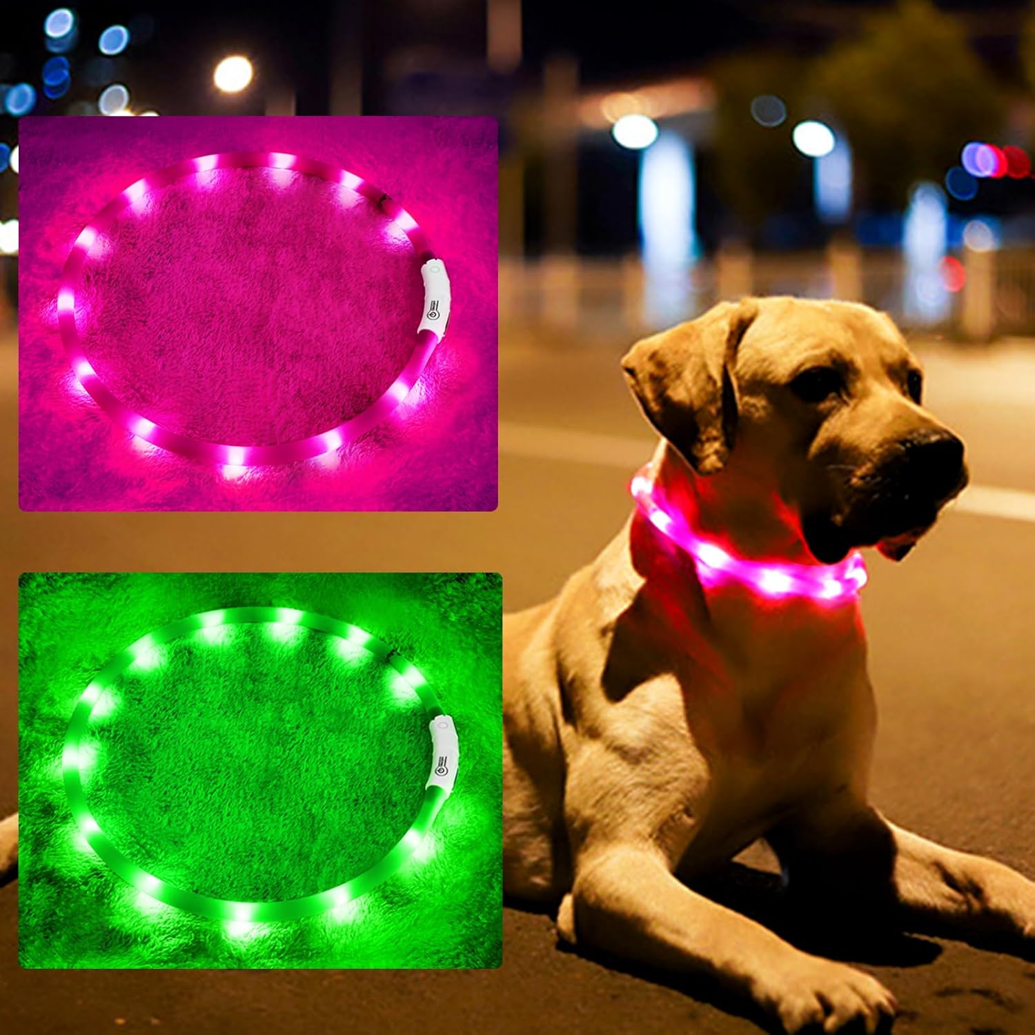Silicone LED Dog Collar,USB Re - Dog Muzzle Silicone review and price