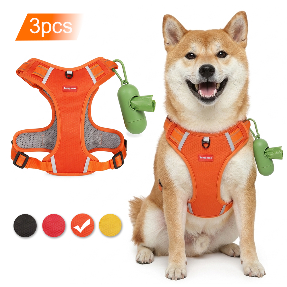Pet Dog Harness Set with Poop  - No Pull Dog Harness review and price