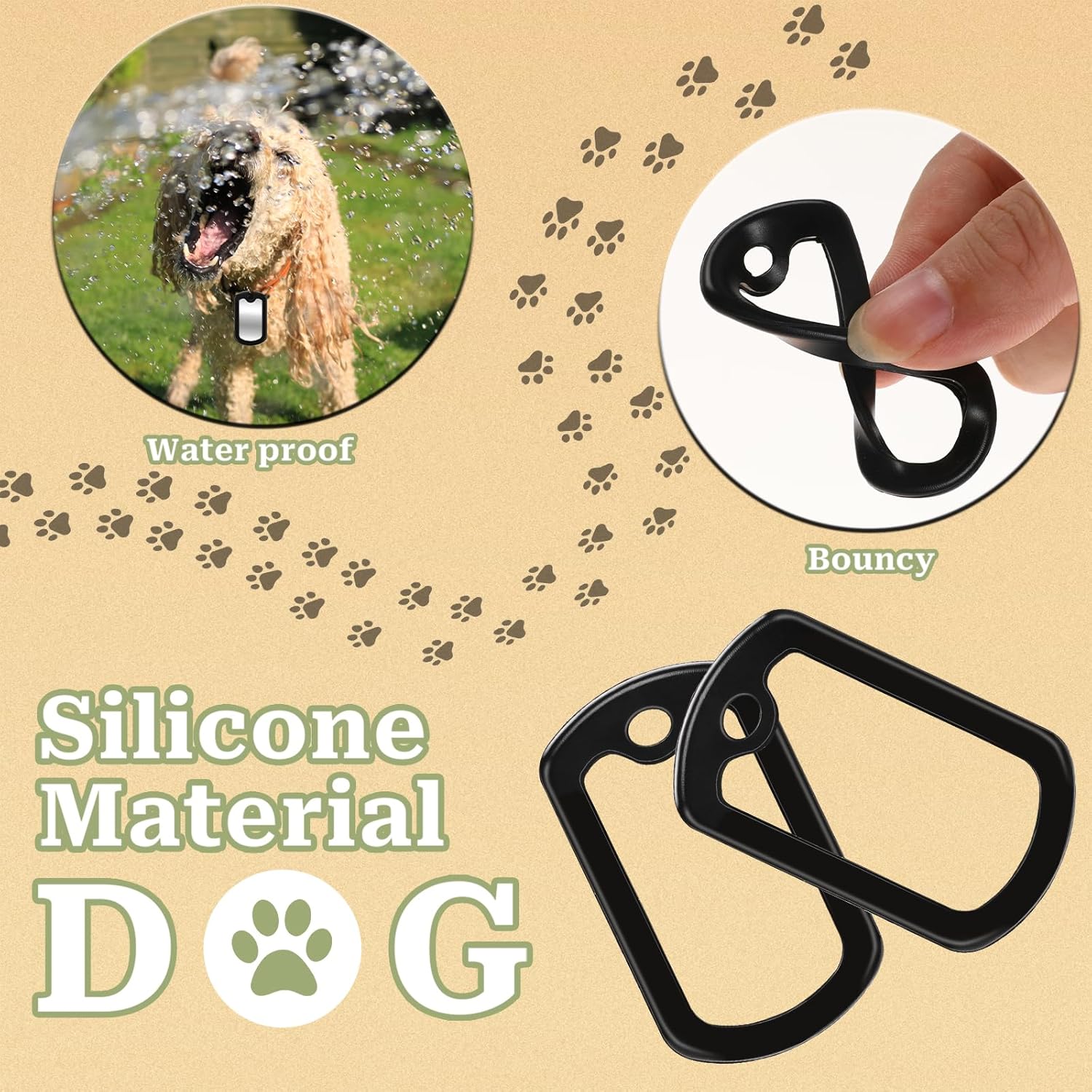 10-20Pcs Dog Tag Silicone Sile - Dog Muzzle Silicone review and price