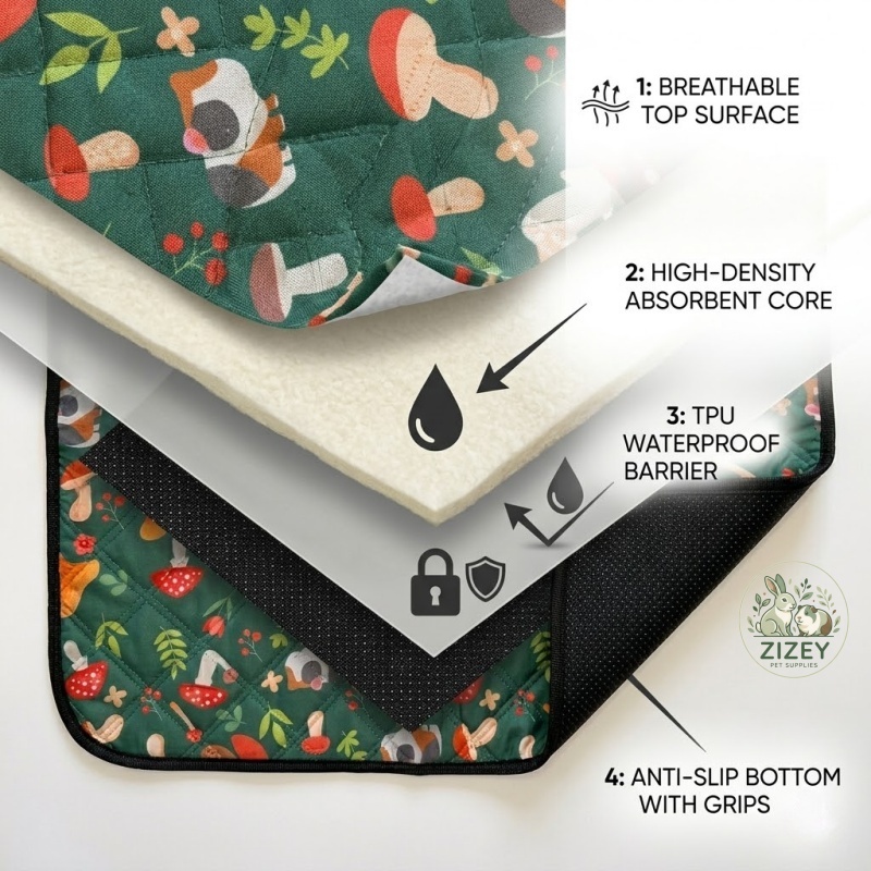 Hamster Bedding Mat Washable R - Hedgehog Bedding Liner review and price