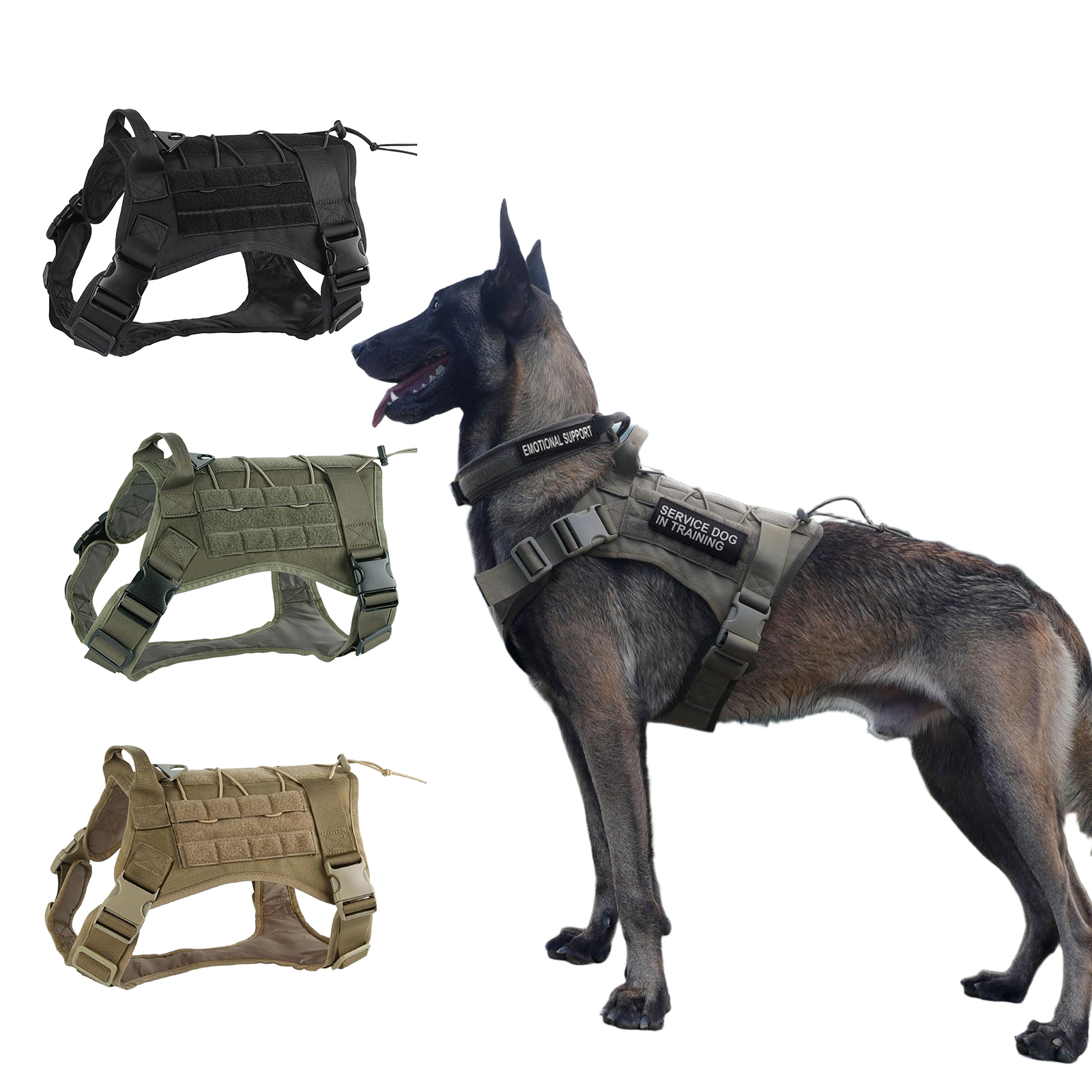 Tactical Dog Harness for Large - No Pull Dog Harness review and price