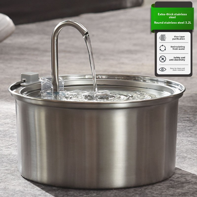 Thiened Stainl Steel  Drinking - Pet Water Fountain review and price