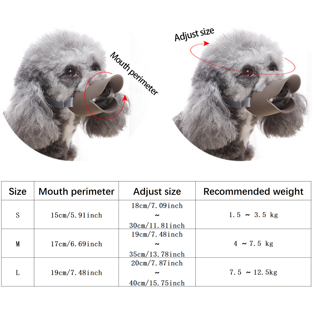 Dog Muzzle Anti-Bite Anti-Bark - Dog Muzzle Silicone review and price