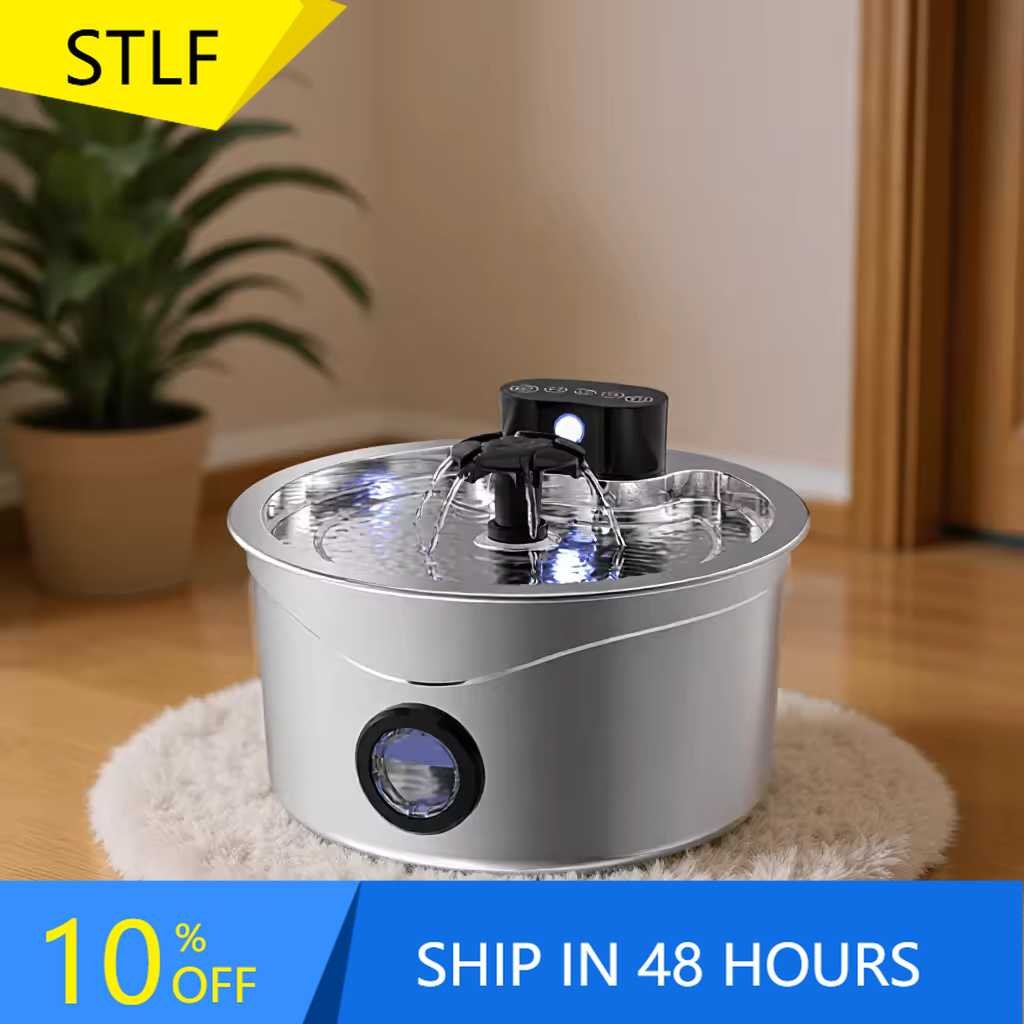 STLF2.6L Stainless Steel Pet W - Pet Water Fountain review and price