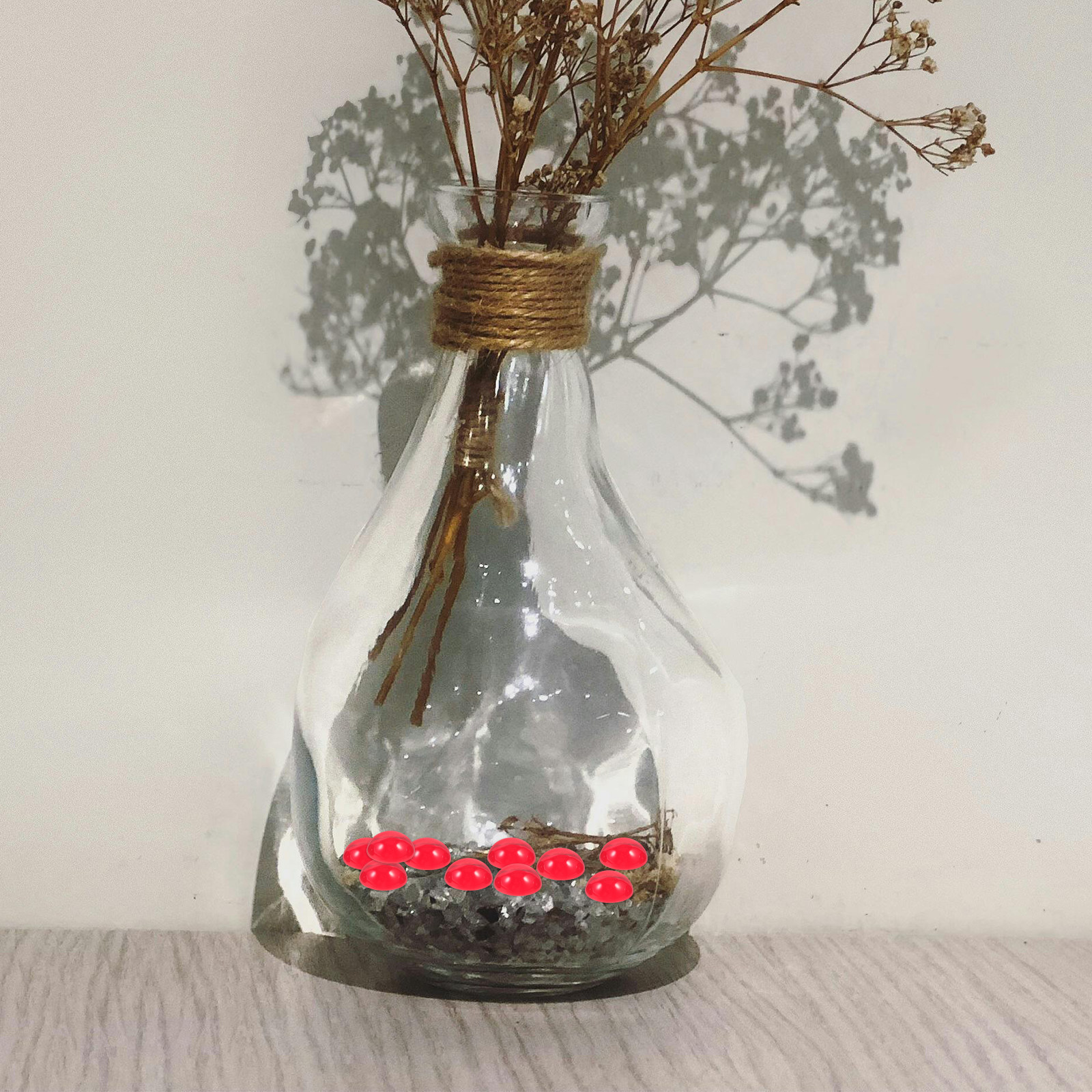 50Pcs Red Flat Bottom Glass Be - Aquarium Fish Tank review and price